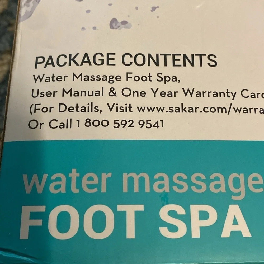 Water Massage Foot Spa Household Health Care Relax VivaSpa Foot Relief